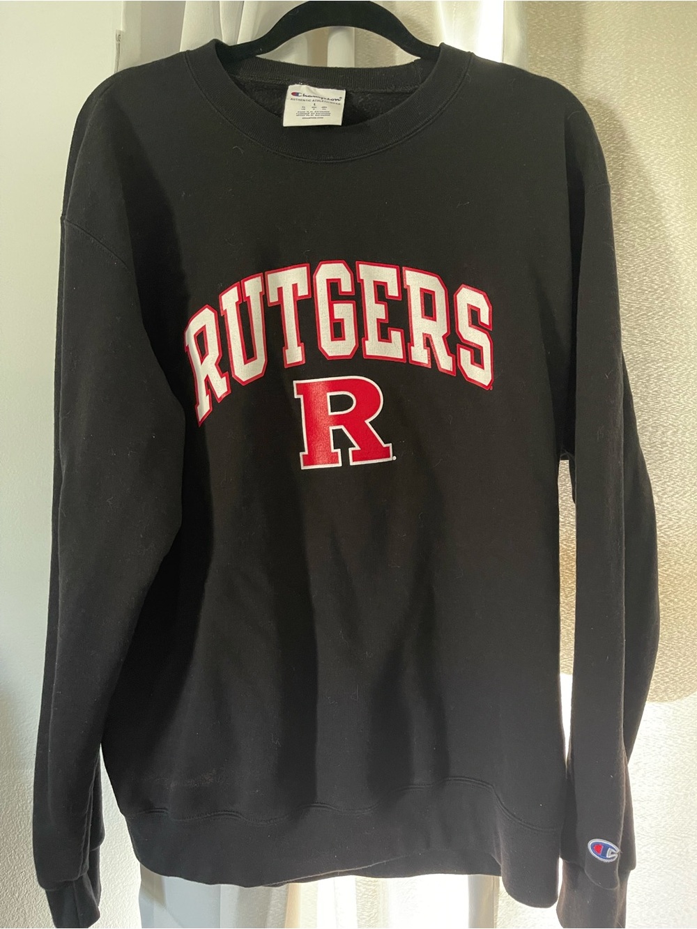 RUTGERS CHAMPION UNISEX CREWNECK